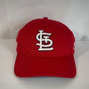 Men's Red Baseball Cap with Embroidered Logo